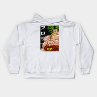 broly legendary super saiyan Kids Hoodie